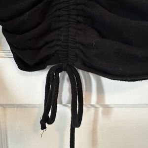 Black tie crop top